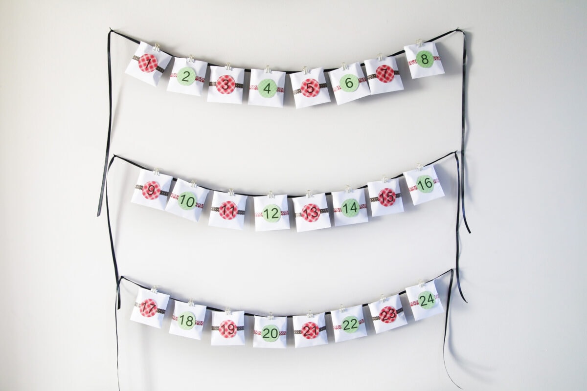 diy advent calendar (with free printables!) | abby organizes